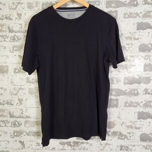 Weatherproof Original Mens Black Short Sleeve Crew Neck T-Shirt Casual Basic Top